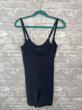 SHAPERX Seamless Open-Bust Tummy Control Shorts Bodysuit